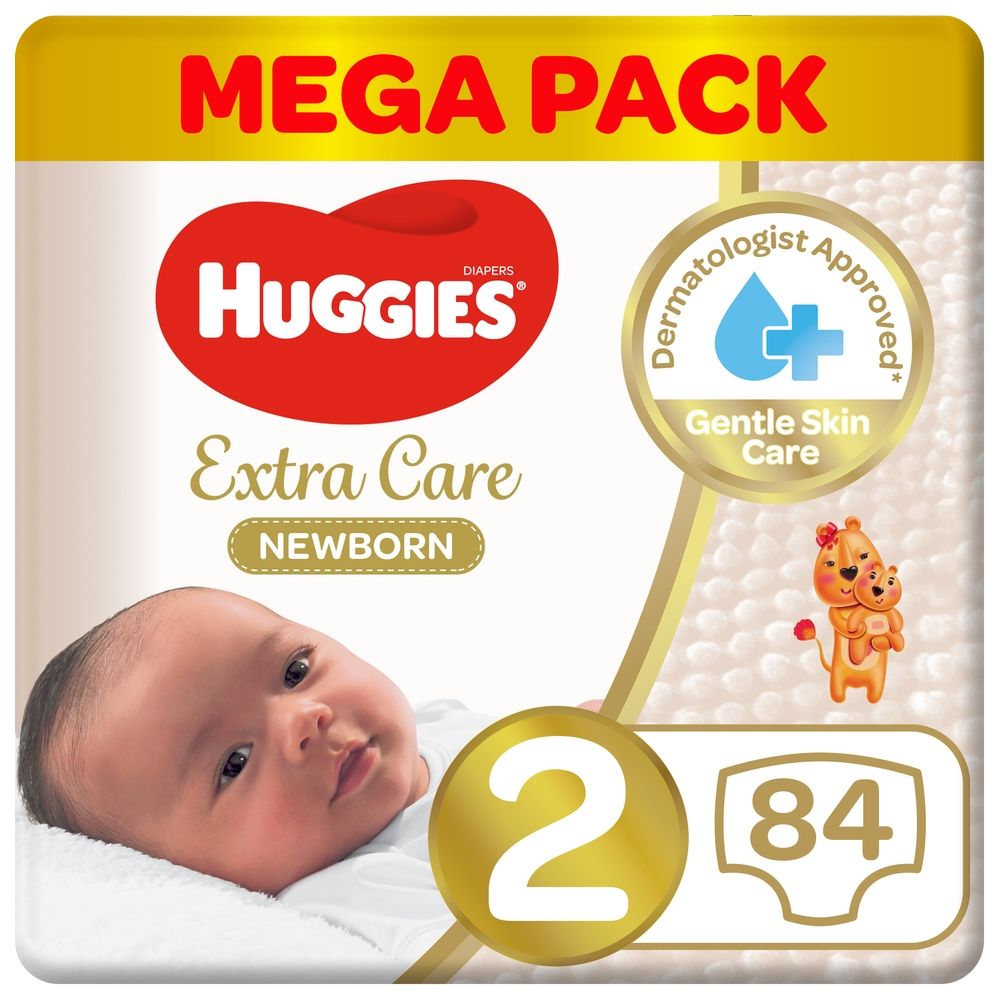 Huggies New Born Diapers Size 2 Value Pack 4 6 kg 64pcs Buy at